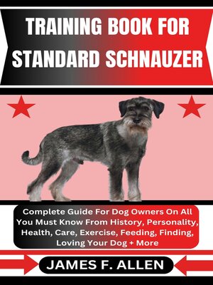 cover image of TRAINING BOOK FOR STANDARD SCHNAUZER